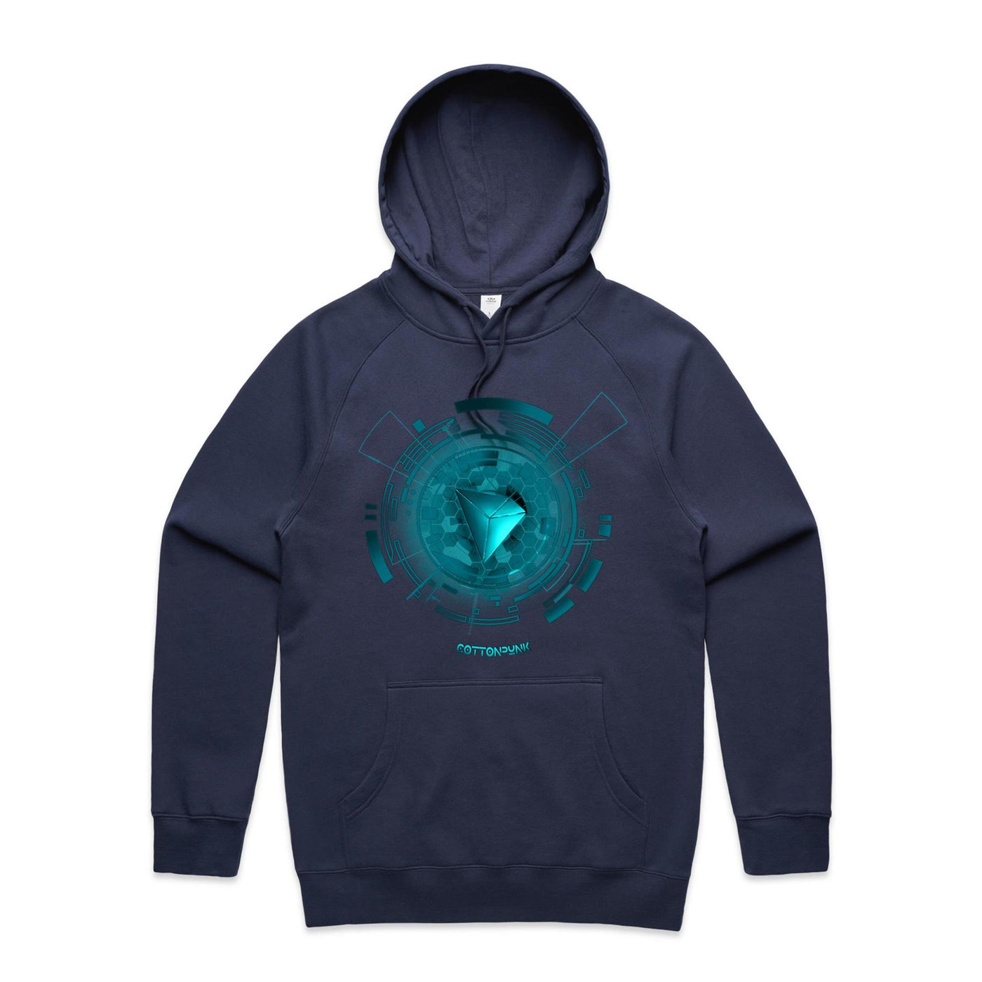 TRON III - Mens Pocket Hoodie - FRONT PRINT