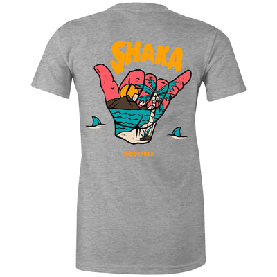 SHAKA (W) - Womens T-Shirt - BACK PRINT