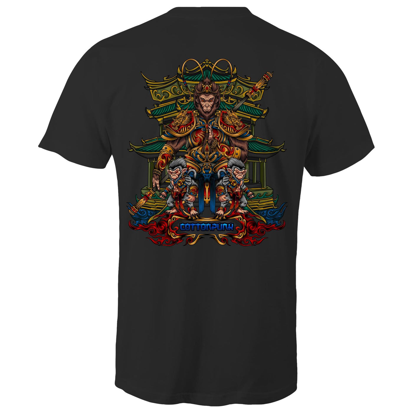 MONKEY KING - Mens T-Shirt - BACK PRINT