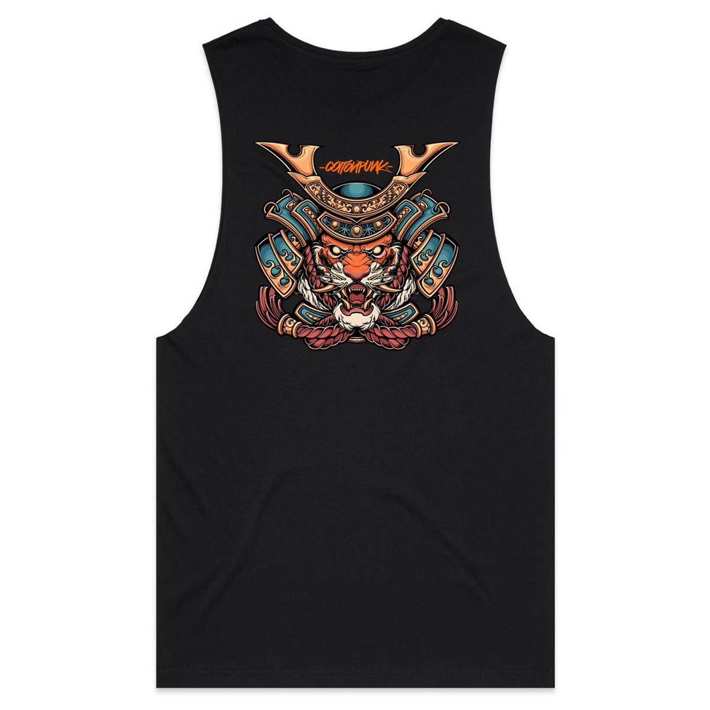 SPIRIT TIGER - Mens Sleeveless T-Shirt - BACK PRINT