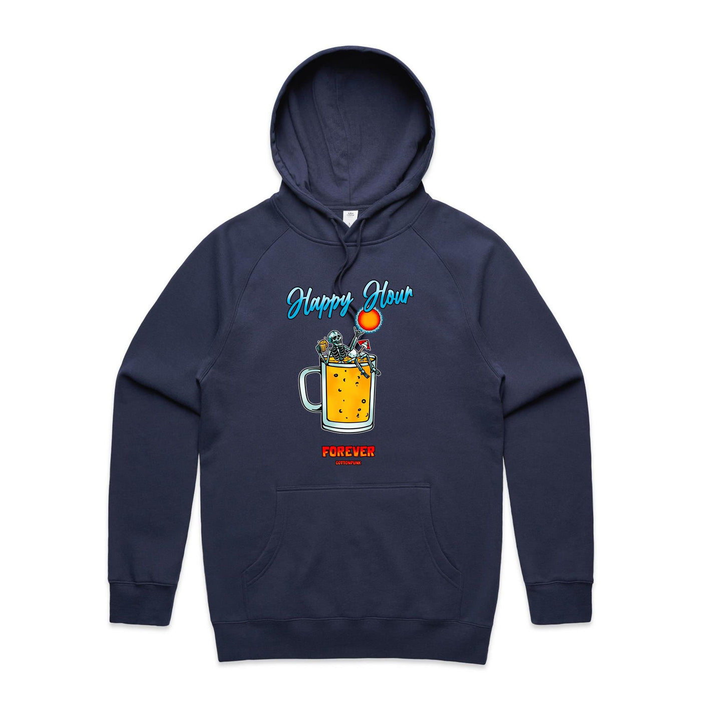 IS IT STILL HAPPY HOUR? - Mens Pocket Hoodie - FRONT PRINT