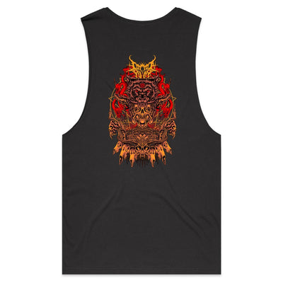 ALMOST HUMAN II - Mens Sleeveless T-Shirt - BACK PRINT