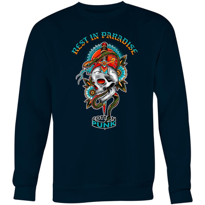 REST IN PARADISE - Mens Sweatshirt - FRONT PRINT