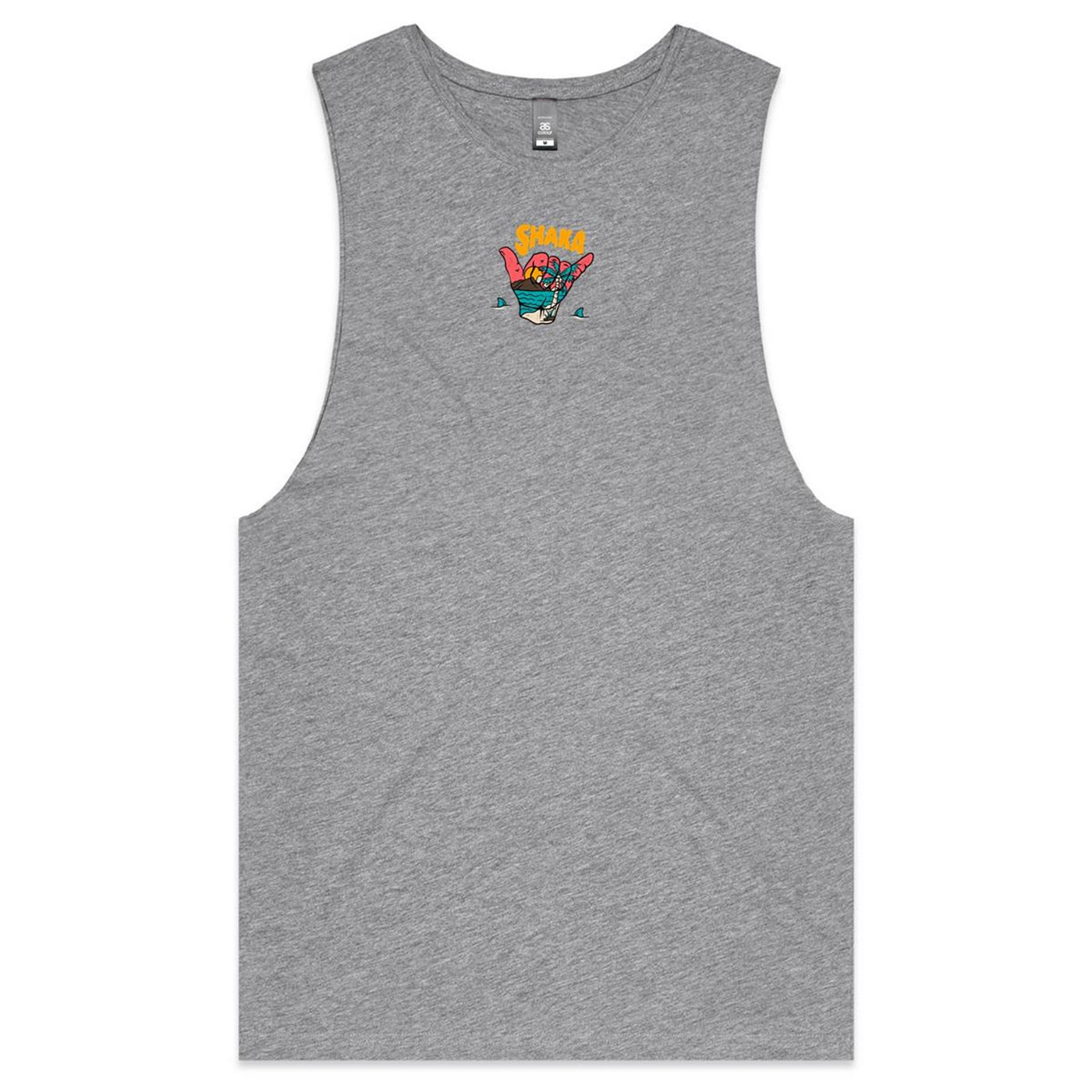 SUMMER TIME - Mens Sleeveless T-Shirt - BACK PRINT