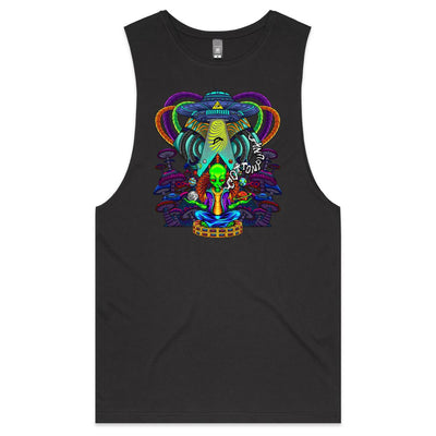 SPACE'D INVADERS - Mens Sleeveless T-Shirt - FRONT PRINT