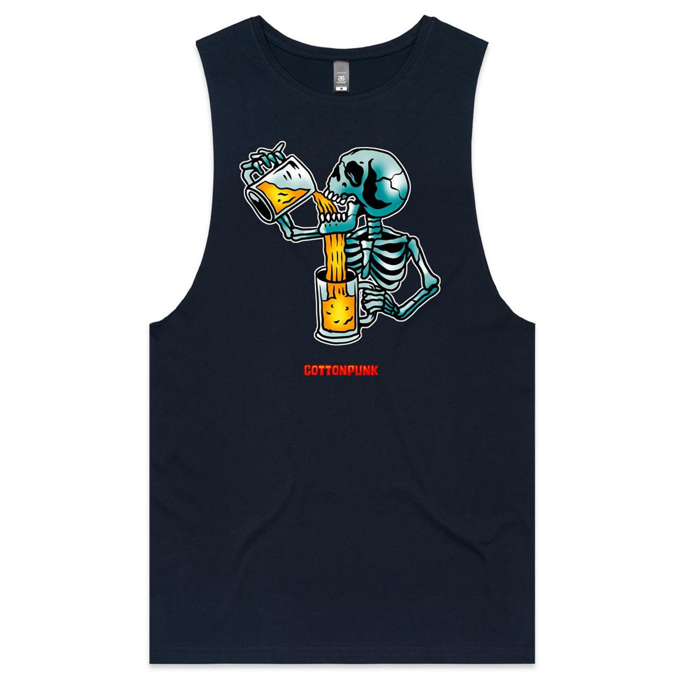 FOREVER HAPPY HOUR - Mens Sleeveless T-Shirt - FRONT PRINT