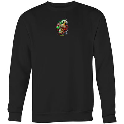 SNAKE (R) - Mens Sweatshirt - BACK PRINT