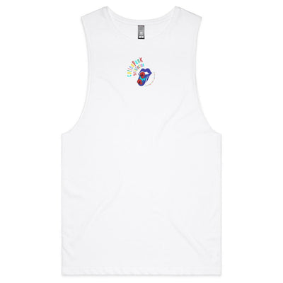 ROLLING SKULLS - Mens Sleeveless T-Shirt - BACK PRINT