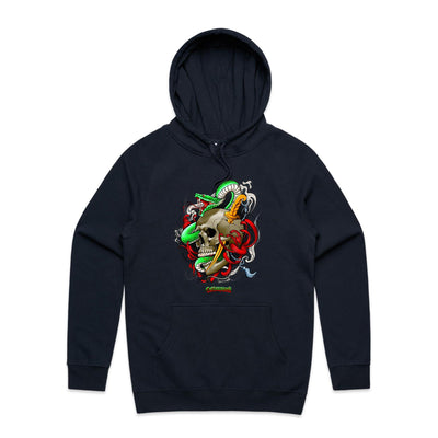 SNAKE - Mens Pocket Hoodie - FRONT PRINT