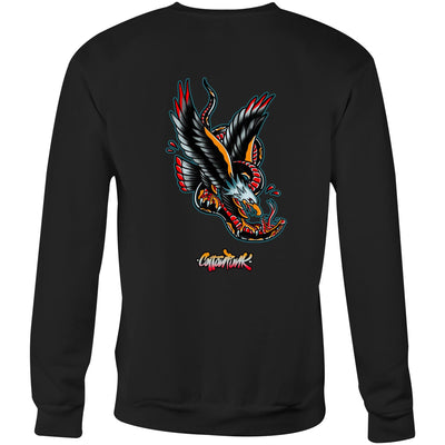 DEATH FROM ABOVE - Mens Sweatshirt - BACK PRINT