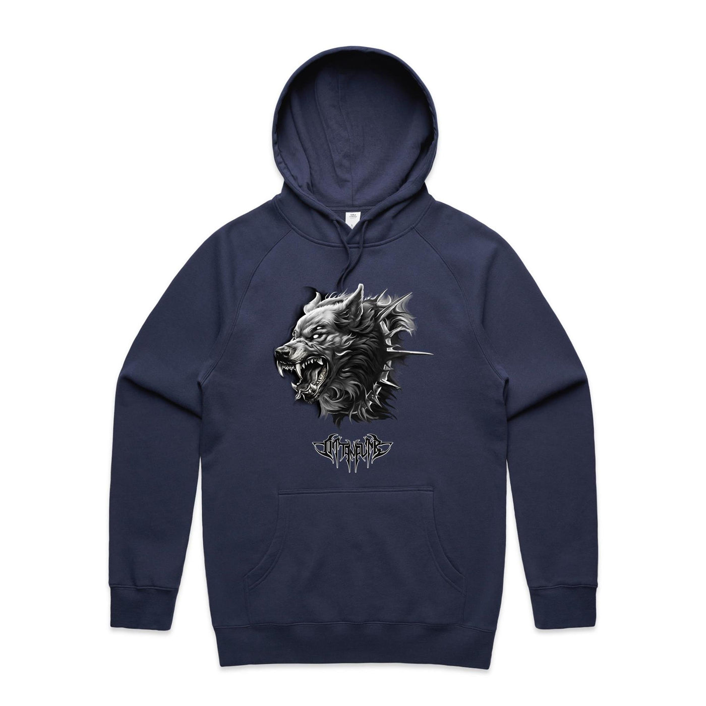 WEREWOLF - Mens Pocket Hoodie - FRONT PRINT