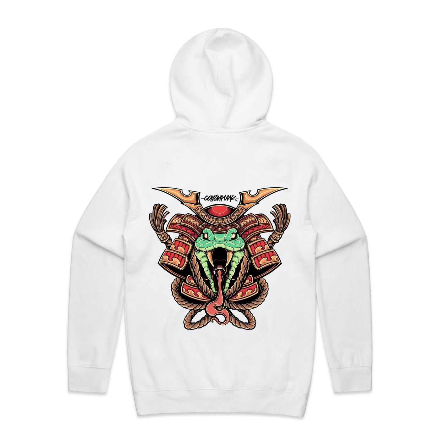 SPIRIT SNAKE - Mens Pocket Hoodie - BACK PRINT