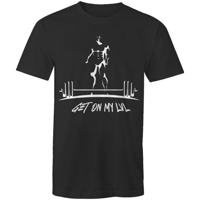 GET ON MY LVL - Mens T-Shirt - FRONT PRINT