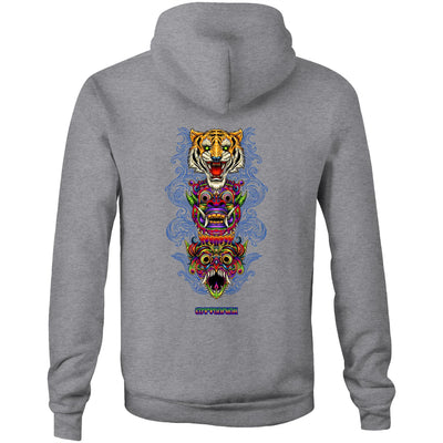 BALI SPIRITS - Mens Pocket Hoodie - BACK PRINT