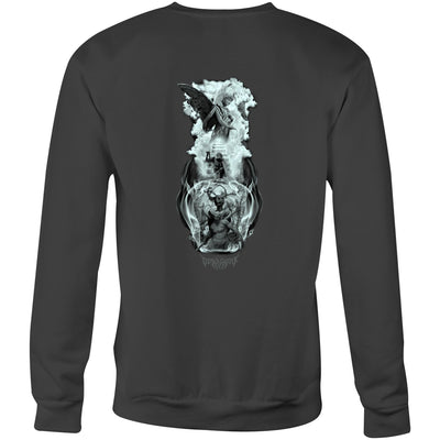 BETWEEN HEAVEN & HELL - Mens Sweatshirt - BACK PRINT