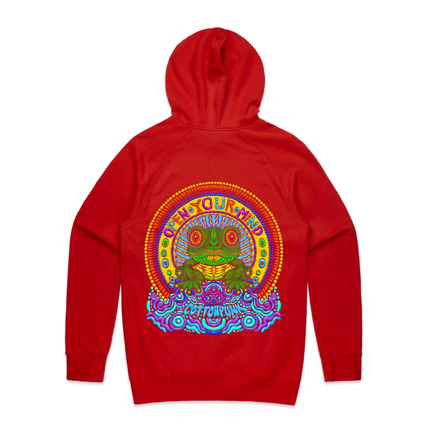 OPEN YOUR MIND - Mens Pocket Hoodie - BACK PRINT