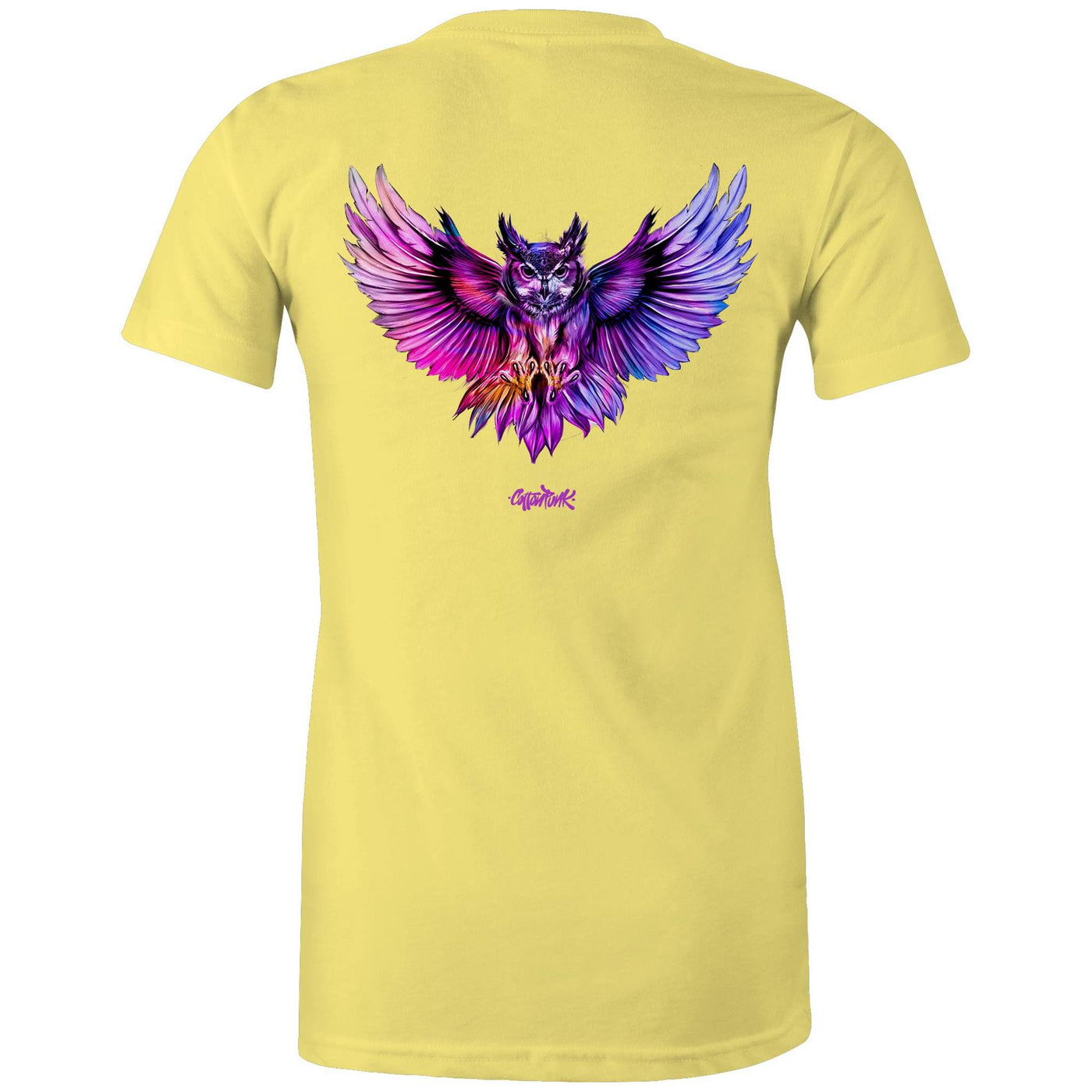 NIGHT HUNTER (W) - Womens T-Shirt - BACK PRINT