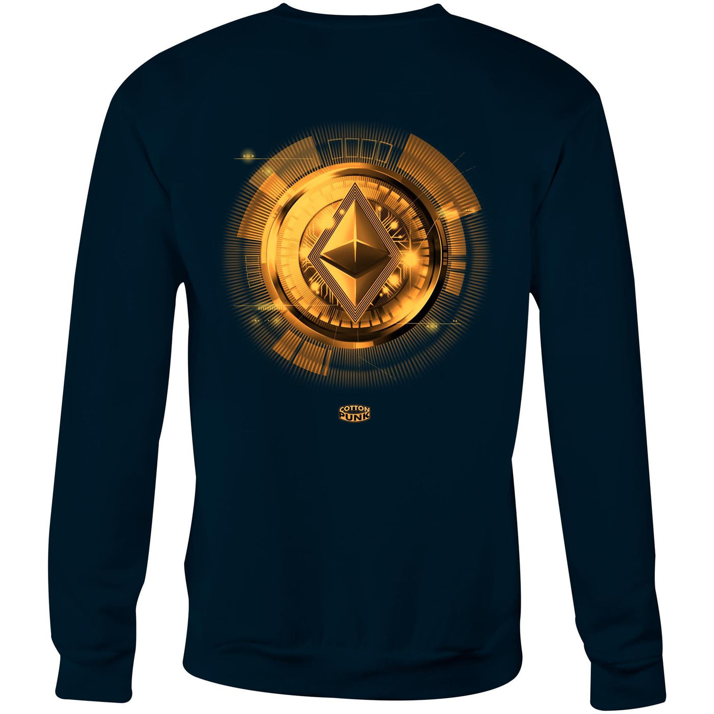 ETHEREUM II - Mens Sweatshirt - BACK PRINT