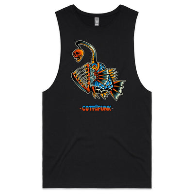 DEEP WATER - Mens Sleeveless T-Shirt - FRONT PRINT