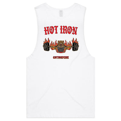 HOT IRON - Mens Sleeveless T-Shirt - BACK PRINT