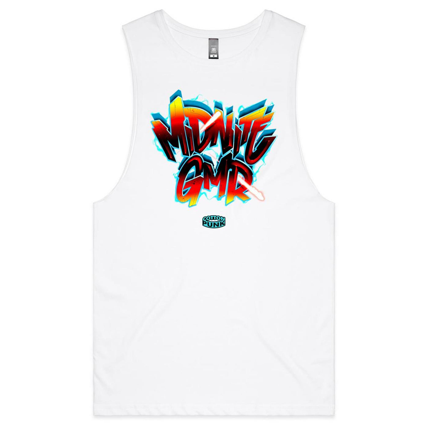 MIDNITE GMR - Mens Sleeveless T-Shirt - FRONT PRINT