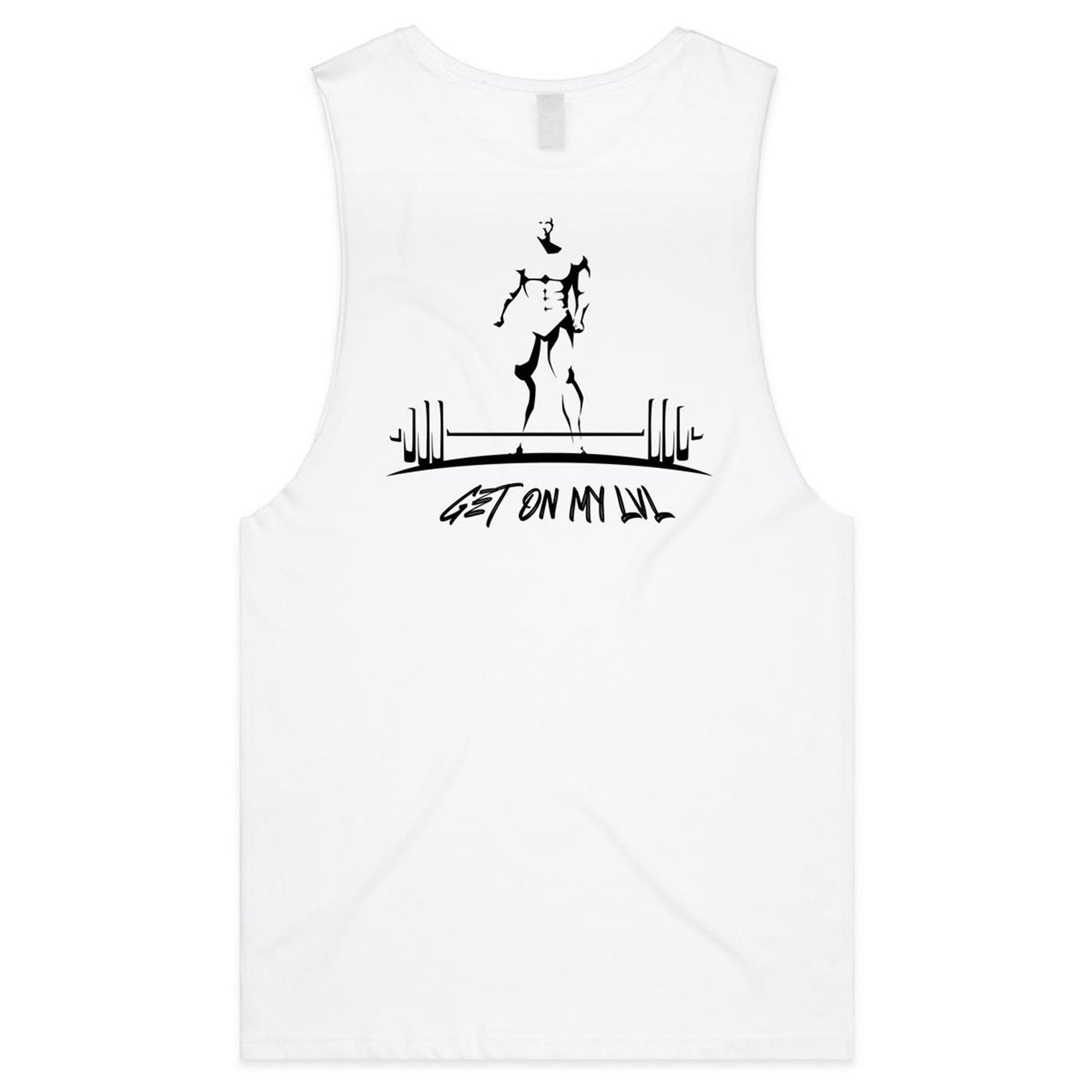 GET ON MY LVL - Mens Sleeveless T-Shirt - BACK PRINT