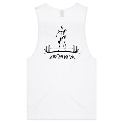 GET ON MY LVL - Mens Sleeveless T-Shirt - BACK PRINT