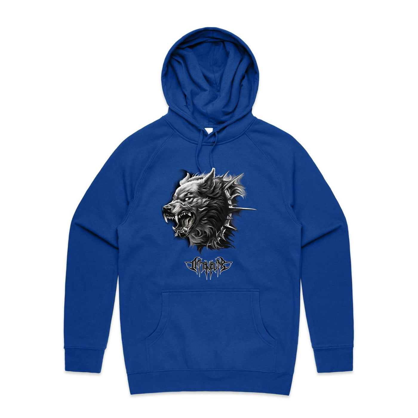 WEREWOLF - Mens Pocket Hoodie - FRONT PRINT