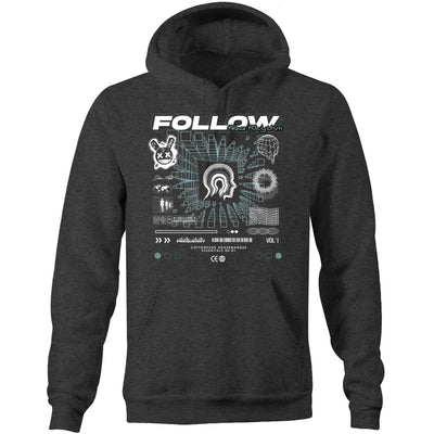 FREQUENCY - Mens Pocket Hoodie - FRONT PRINT