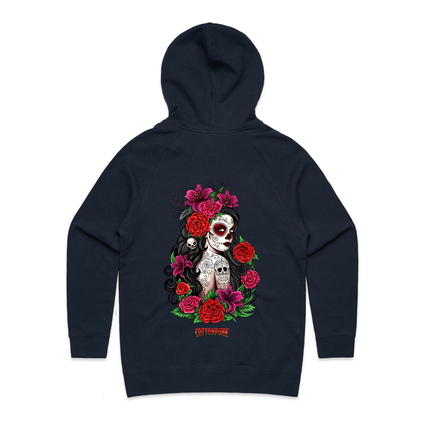 EL AMOR NUNCA MUERE - Womens Pocket Hoodie - BACK PRINT