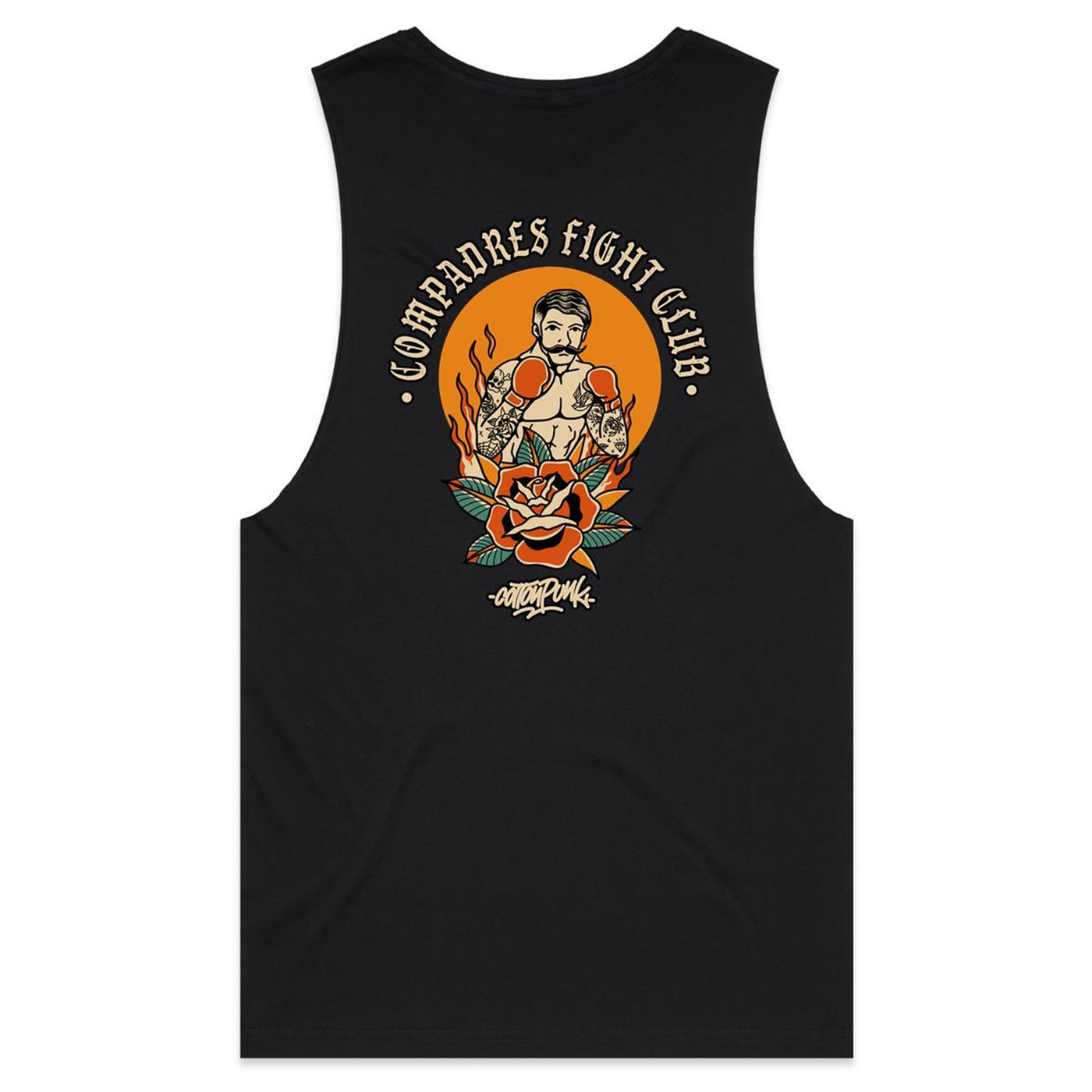 COMPADRES - Mens Sleeveless T-Shirt - BACK PRINT