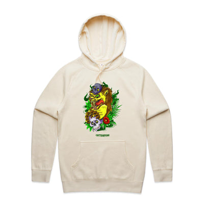 LION - Mens Pocket Hoodie - FRONT PRINT