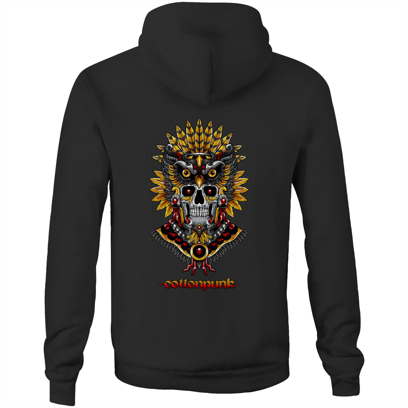 PRAY TO YOUR GODS - Mens Pocket Hoodie - BACK PRINT