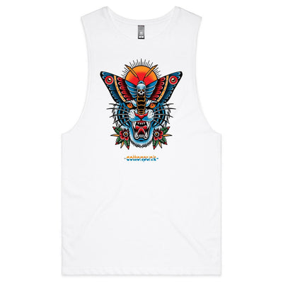 TIGERMOTH - Mens Sleeveless T-Shirt - FRONT PRINT