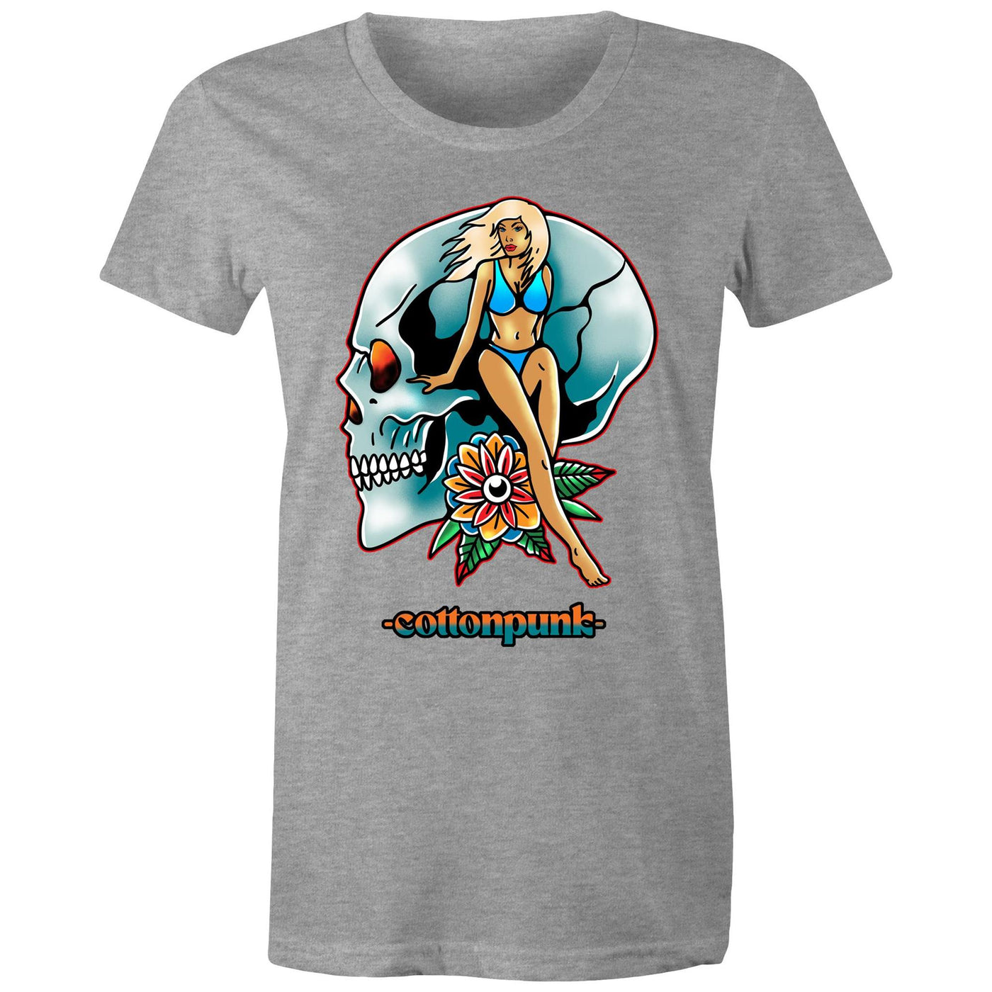 NEVER R.I.P (W) - Womens T-Shirt - FRONT PRINT