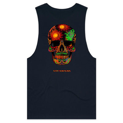 DEATH BY SUNSET - Mens Sleeveless T-Shirt - BACK PRINT