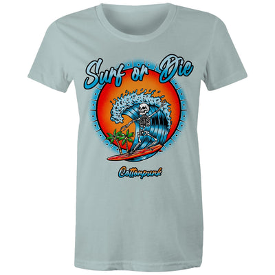 DYING FOR A SURF (W) - Womens T-Shirt - FRONT PRINT