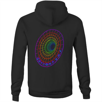 DOWN THE HOLE - Mens Pocket Hoodie - BACK PRINT