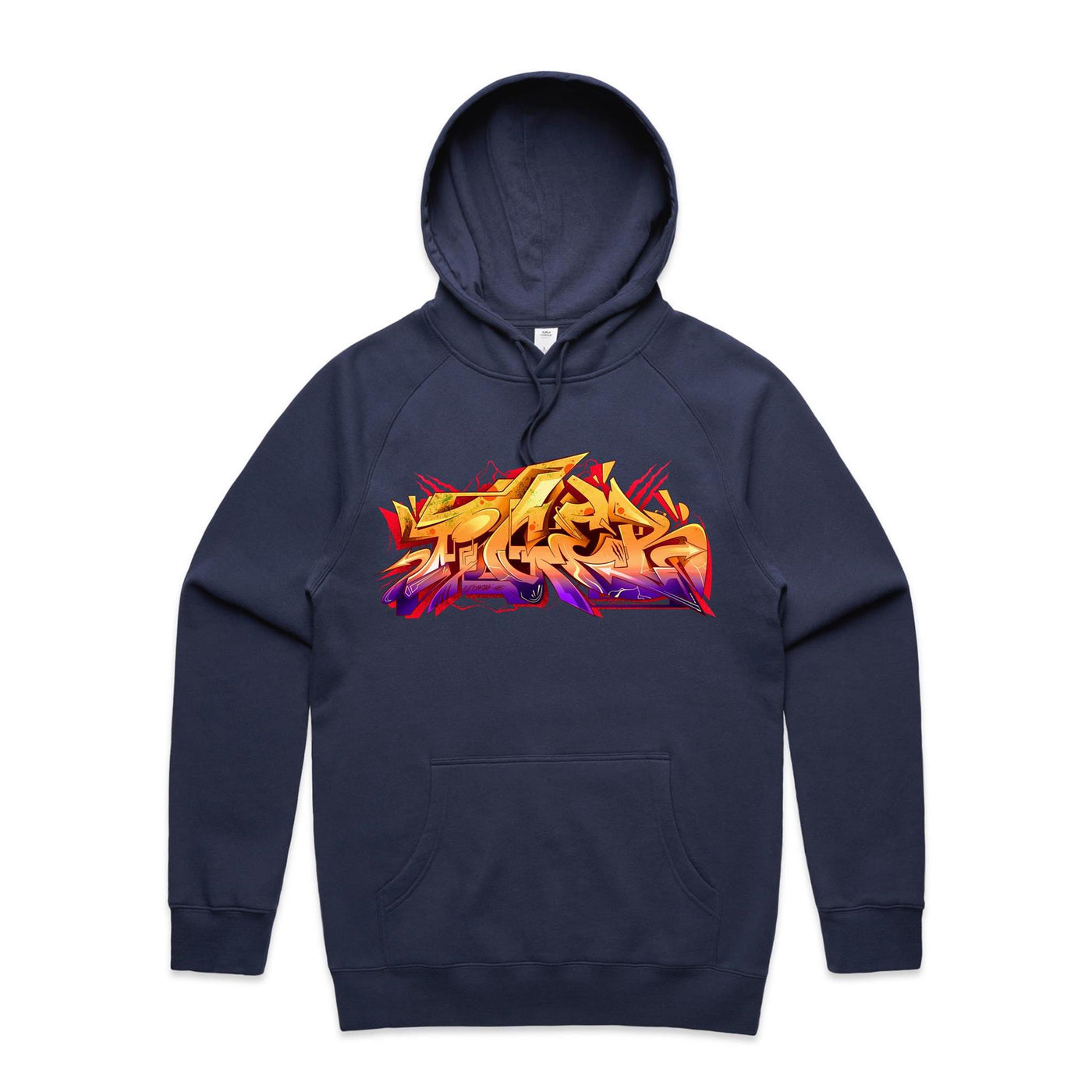 TIGER (R) - Mens Pocket Hoodie - FRONT PRINT