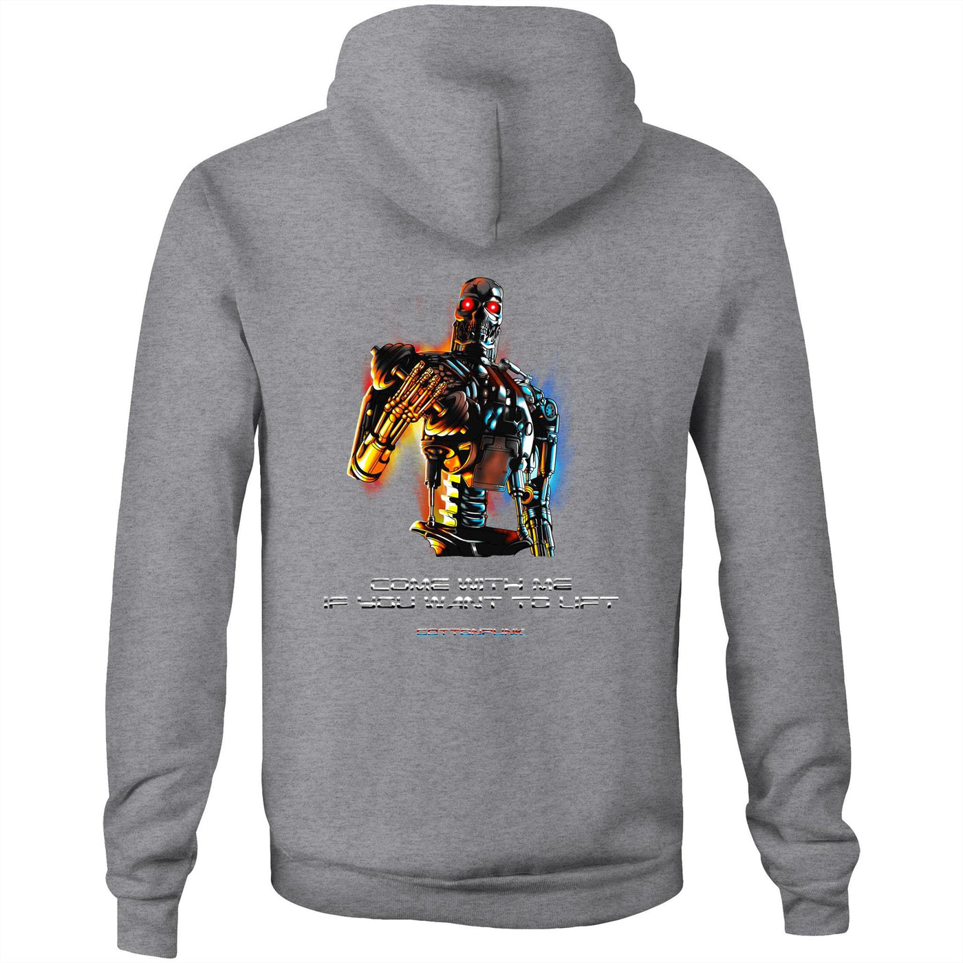 COME WITH ME - Mens Pocket Hoodie - BACK PRINT