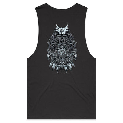 ALMOST HUMAN IV - Mens Sleeveless T-Shirt - BACK PRINT