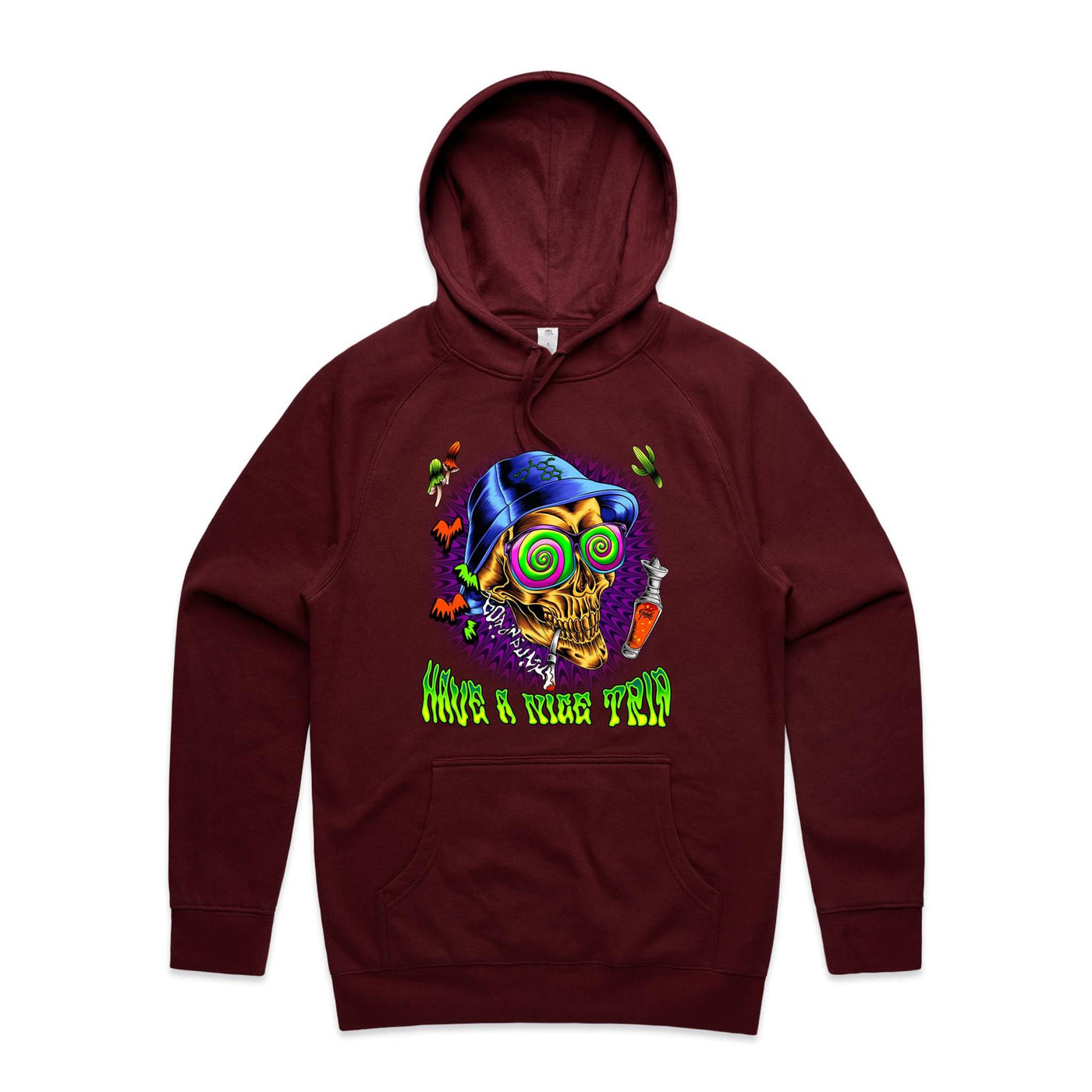 HAVE A NICE TRIP - Mens Pocket Hoodie - FRONT PRINT