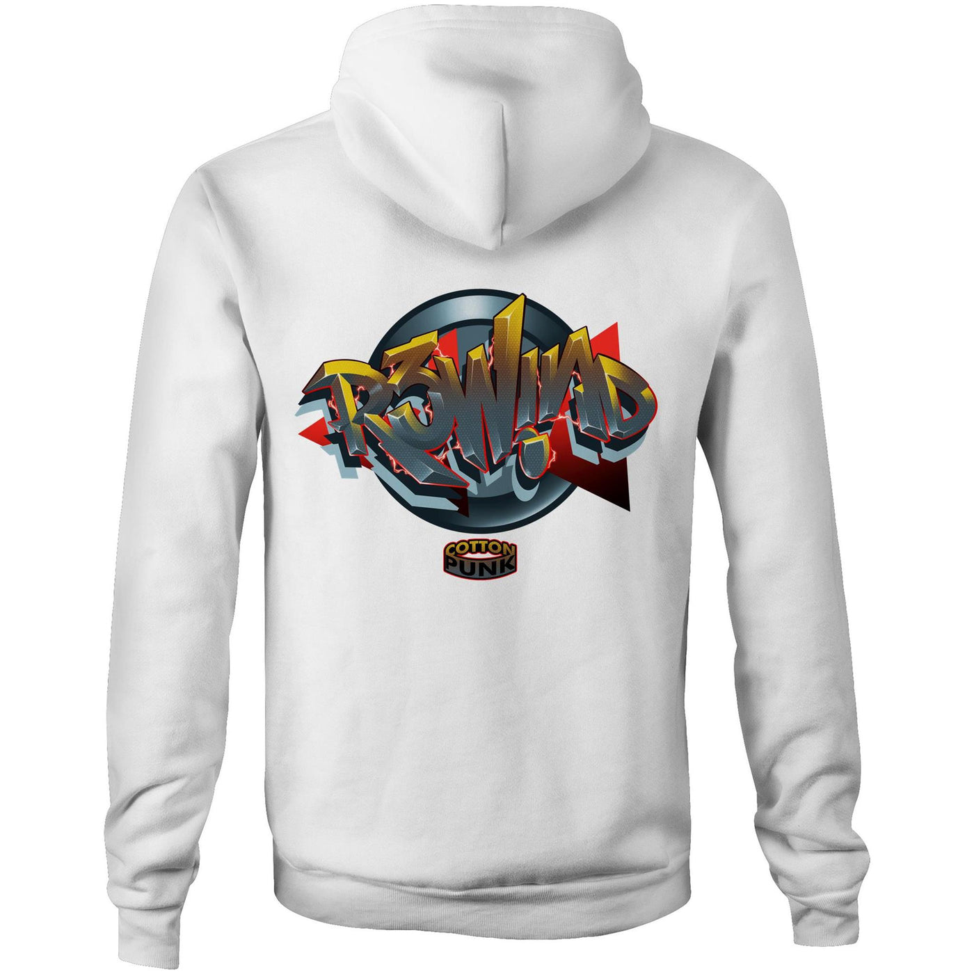 R3WIND - Mens Pocket Hoodie - BACK PRINT