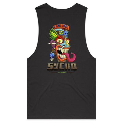 SYCHO - Mens Sleeveless T-Shirt - BACK PRINT