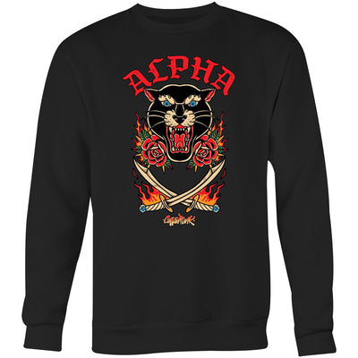 ALPHA - Mens Sweatshirt - FRONT PRINT