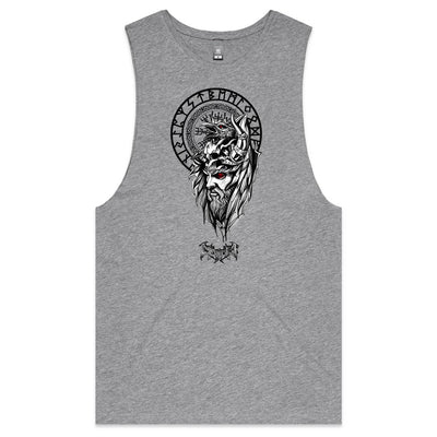 DARK WARRIOR - Mens Sleeveless T-Shirt - FRONT PRINT