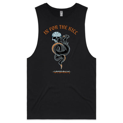 IN FOR THE KILL - Mens Sleeveless T-Shirt - FRONT PRINT