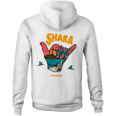 SHAKA - Mens Pocket Hoodie - BACK PRINT