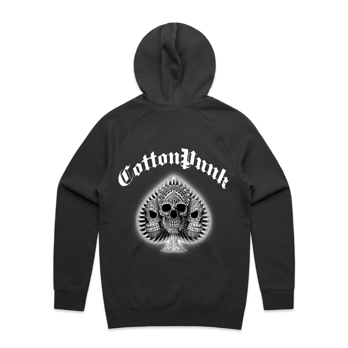 SUPPORT YOUR DEALER B&W - Mens Pocket Hoodie - BACK PRINT