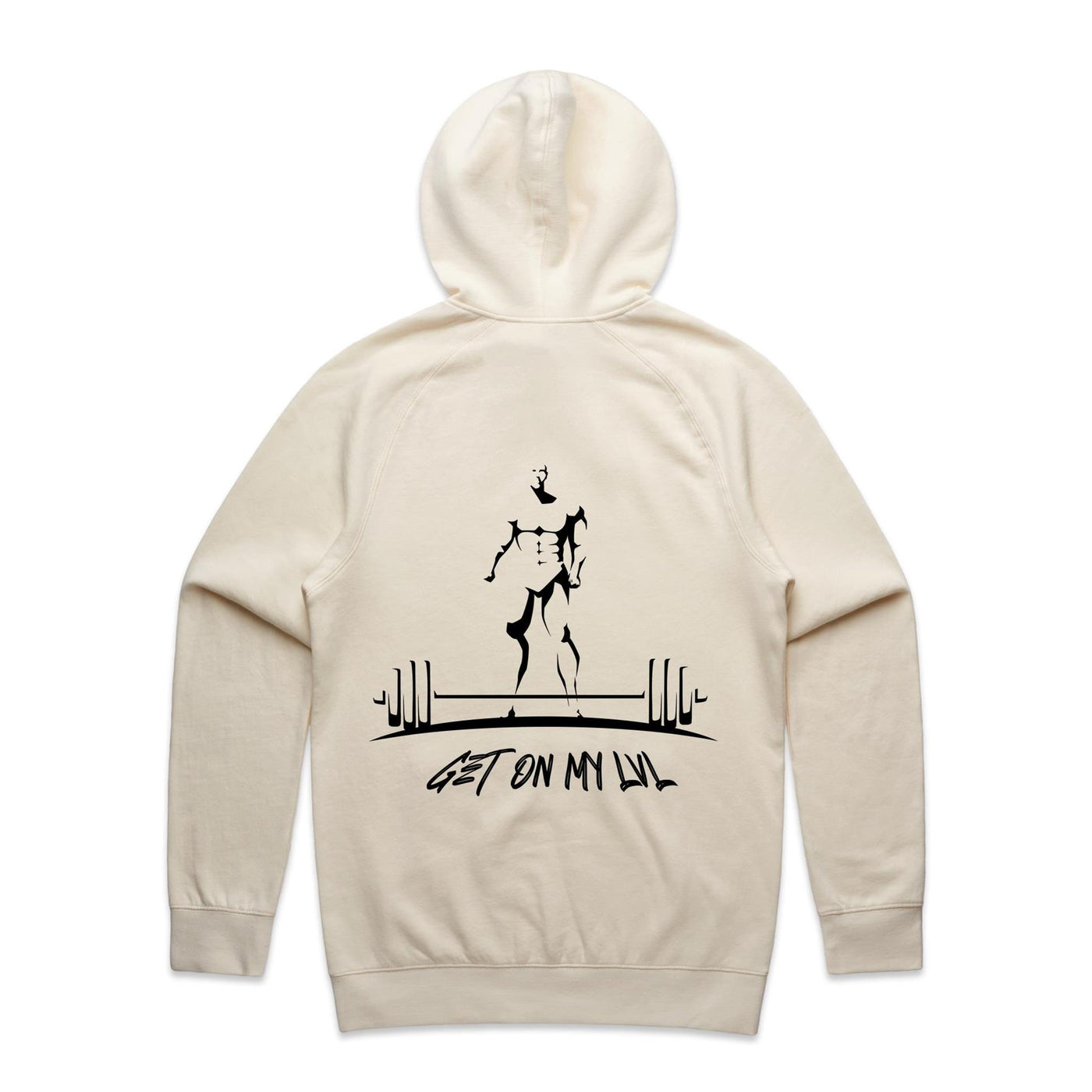 GET ON MY LVL - Mens Pocket Hoodie - BACK PRINT